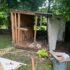 removing a shed from a customer's property in rhode island, full shed removal ri