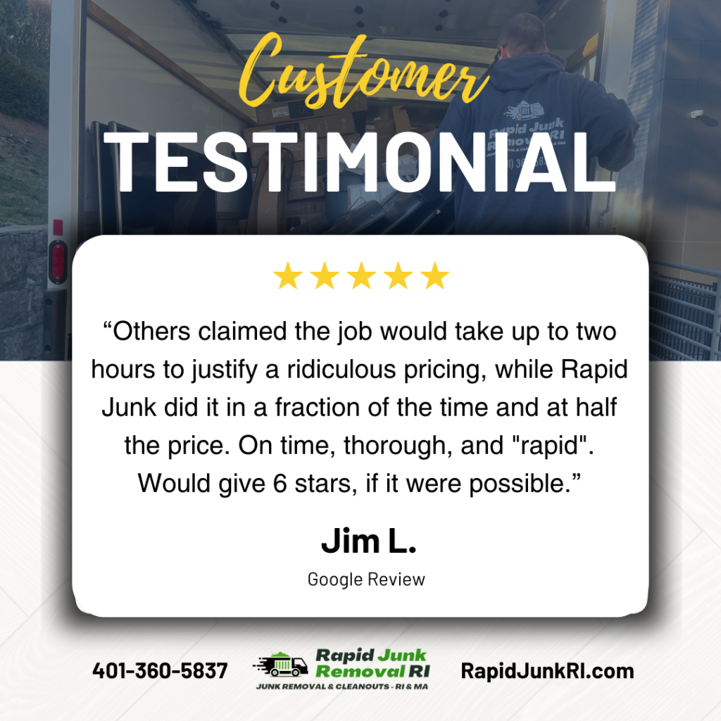 rapid junk removal ri reviews - junk removal ri